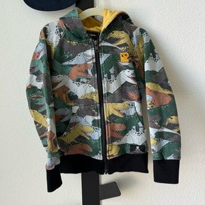 Rock Your Baby Dino Zipped Hoodie